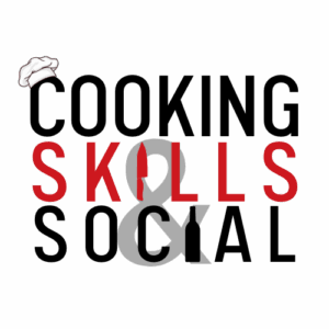 Cooking Skills & Social logo high resolution with chef hat on the letter c